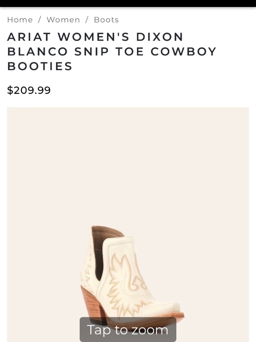 Like New/In box Women’s Ariat Bootiez
